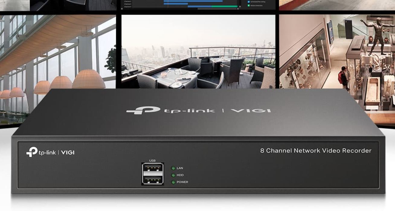 8cs., 5MP, TP-Link VIGI NVR1008H 8 csatornás IP rögzítő